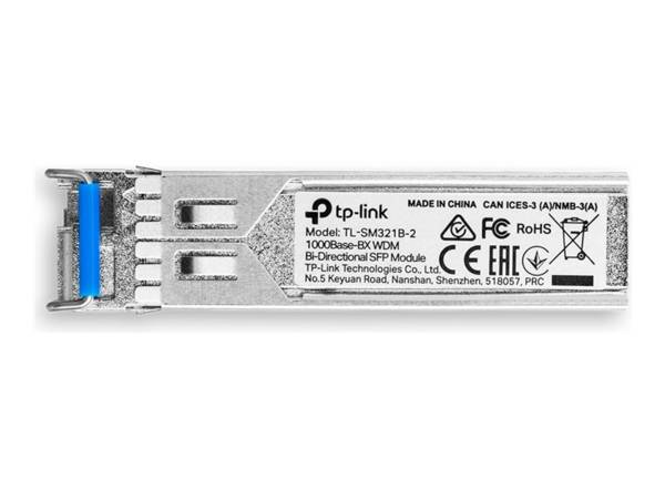 TP-LINK TL-SM321B-2 Geen extra informatie beschikbaar. Adó-vevő modul  1.25 GBit/s 2 km Modul típus BX