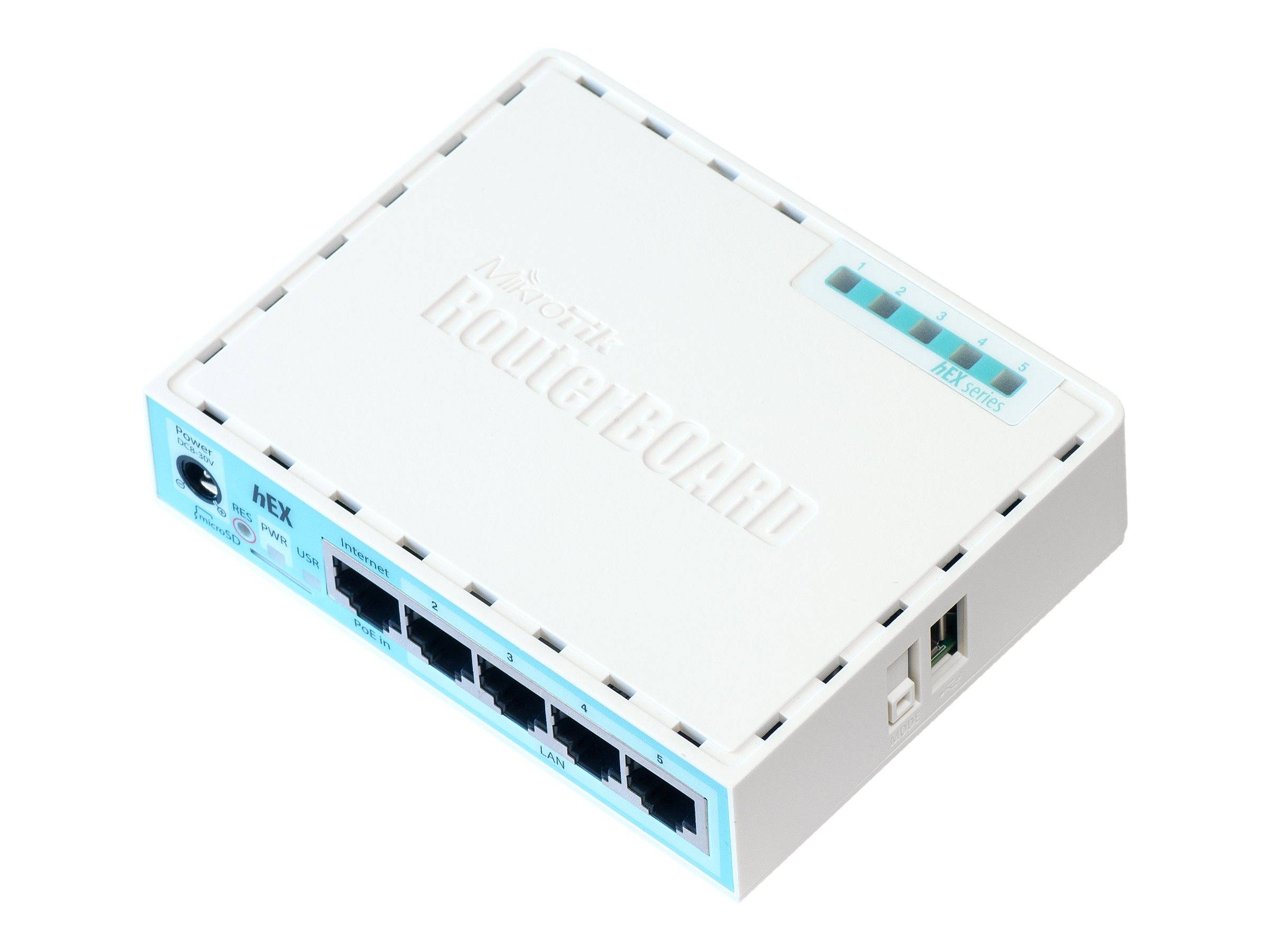 Mikrotik Mikrotik RB750GR3 wired router Gigabit Ethernet Turquoise White Router-0