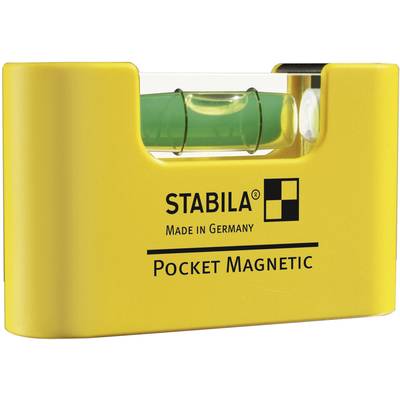 Stabila mágneses zsebvízmérték, mini vízmérték 7 cm-es 1 mm/m Stabila POCKET MAGNETIC 17774