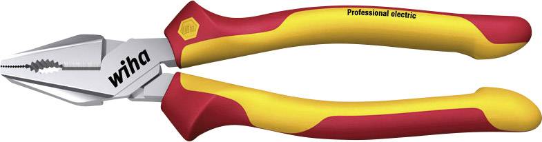 VDE kombinált fogó 200 mm, vágási érték: lágy/közepes/kemény huzal: 3,8/2,8/2,3 mm, Wiha Professional electric 26714