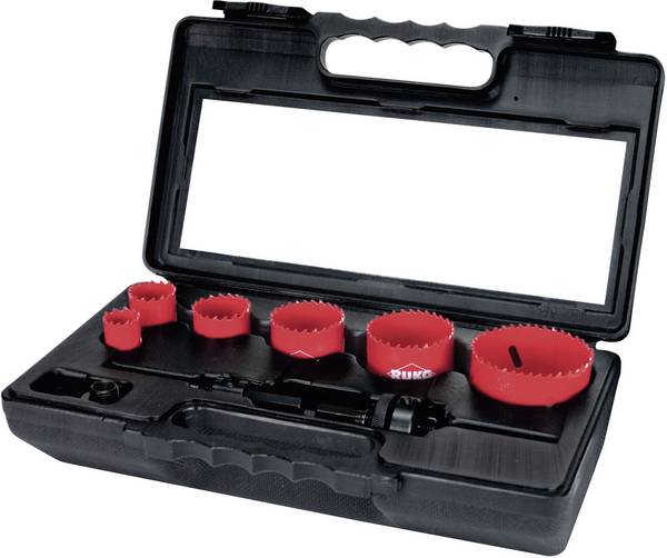 RUKO A106340 A106340 Lyukfűrész készlet 8 részes 22 mm, 29 mm, 35 mm, 44 mm, 51 mm, 68 mm 1 készlet