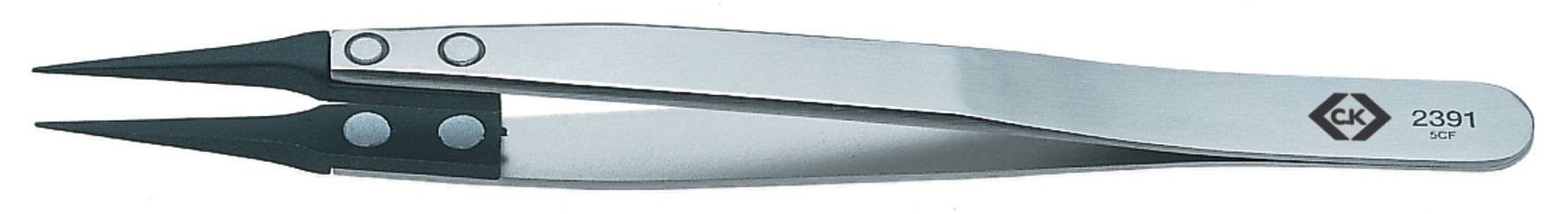 C.K. Beültető csipesz 130 mm 5.1/8 5CF típus szénszálas heggyel T2391