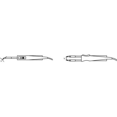 Weller WTA-4 rövid, széles, alacsony profilú véső formájú pákahegy, forrasztóhegy 12.5 mm
