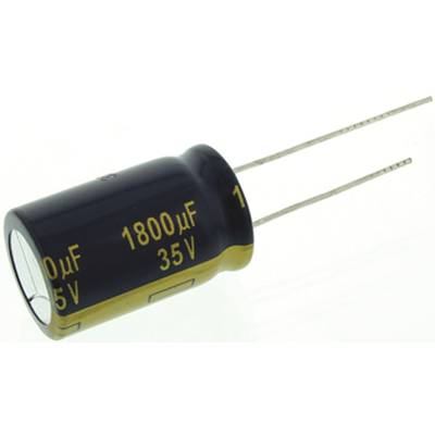 Elektrolit kondenzátor, radiális, álló, RM 7,5 mm 1800 µF 35 V 20 % Ø 16 mm Panasonic EEU-FC1V182