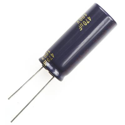 Elektrolit kondenzátor, radiális, álló, RM 7,5 mm 470 µF 100 V 20 % Ø 16 mm Panasonic EEU-FC2A471