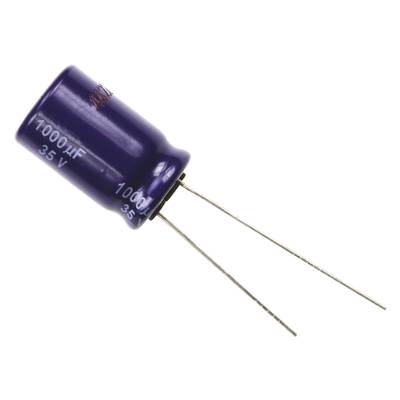 Elektrolit kondenzátor, radiális, álló, RM 5 mm 1000 µF 35 V 20 % Ø 12,5 mm Panasonic ECA-1VM102