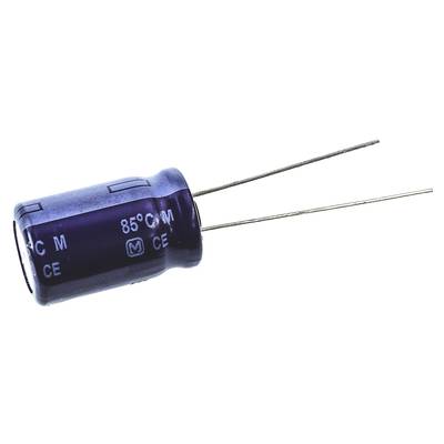 Elektrolit kondenzátor, radiális, álló, RM 5 mm 470 µF 63 V 20 % Ø 12,5 mm Panasonic ECA-1JM471