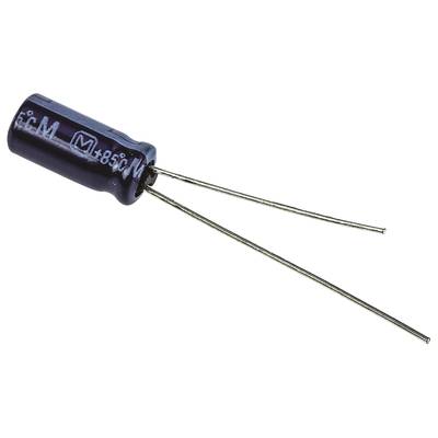 Elektrolit kondenzátor, radiális, álló, RM 2 mm 2,2 µF 100 V 20 % Ø 5 mm Panasonic ECA-2AM2R2