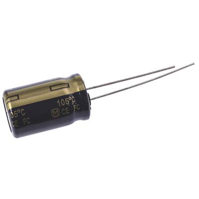 Elektrolit kondenzátor, radiális, álló, RM 5 mm 330 µF 63 V 20 % Ø 12,5 mm Panasonic EEU-FC1J331