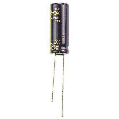 Elektrolit kondenzátor, radiális, álló, RM 3,5 mm 330 µF 35 V 20 % Ø 8 mm Panasonic EEU-FC1V331L