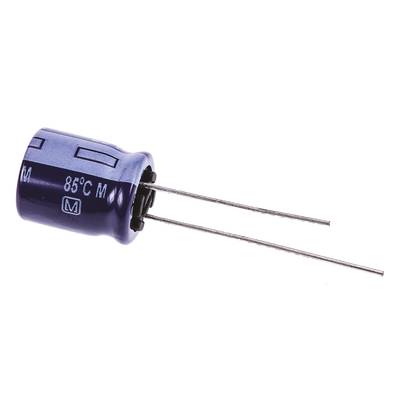 Elektrolit kondenzátor, radiális, álló, RM 5 mm 470 µF 25 V 20 % Ø 10 mm Panasonic ECA-1EM471