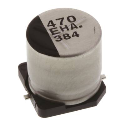 SMD elektrolit kondenzátor 470 µF 25 V 20 % Ø 10 mm Panasonic EEE-HA1E471P