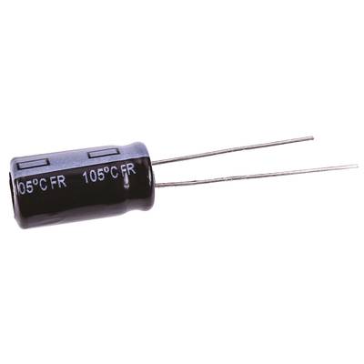Elektrolit kondenzátor, radiális, álló, RM 3,5 mm 100 µF 63 V 20 % Ø 8 mm Panasonic EEU-FR1J101L