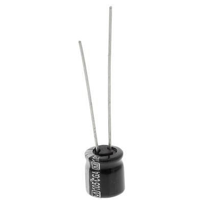 Elektrolit kondenzátor, radiális, álló, RM 2,5 mm 10 µF 50 V 20 % Ø 6,3 mm Panasonic EEA-GA1H100
