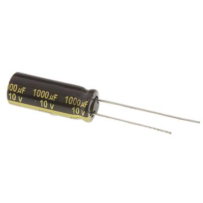 Elektrolit kondenzátor, radiális, álló, RM 3,5 mm 1000 µF 10 V 20 % Ø 8 mm Panasonic EEU-FM1A102L