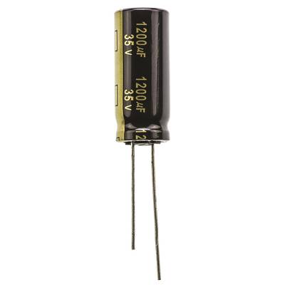 Elektrolit kondenzátor, radiális, álló, RM 5 mm 1200 µF 35 V 20 % Ø 12,5 mm Panasonic EEU-FM1V122L