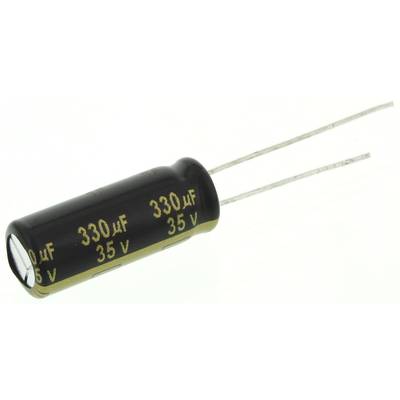 Elektrolit kondenzátor, radiális, álló, RM 3,5 mm 330 µF 35 V 20 % Ø 8 mm Panasonic EEU-FM1V331L
