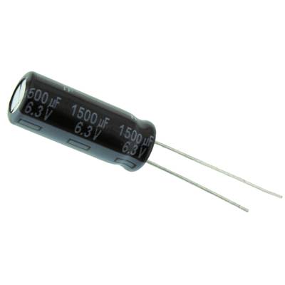 Elektrolit kondenzátor, radiális, álló, RM 3,5 mm 1500 µF 6,3 V 20 % Ø 8 mm Panasonic EEU-FR0J152L