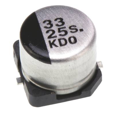SMD elektrolit kondenzátor 33 µF 25 V 20 % Ø 6,3 mm Panasonic EEE-1EA330SP
