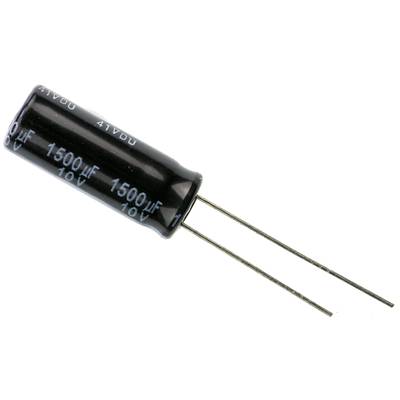 Elektrolit kondenzátor, radiális, álló, RM 3,5 mm 1500 µF 10 V 20 % Ø 8 mm Panasonic EEU-FR1A152L