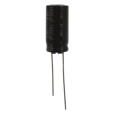 Elektrolit kondenzátor, radiális, álló, RM 5 mm 1800 µF 10 V 20 % Ø 10 mm Panasonic EEU-FR1A182