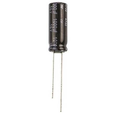 Elektrolit kondenzátor, radiális, álló, RM 3,5 mm 1000 µF 16 V 20 % Ø 8 x 20 mm Panasonic EEUFR1C102L