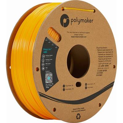 Polymaker 70176  3D nyomtatószál ABS műanyag  2.85 mm 1000 Sárga PolyLite 1 db