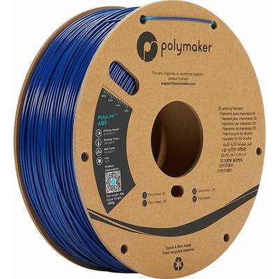 Polymaker 70640  3D nyomtatószál ABS műanyag  2.85 mm 1000 Kék PolyLite 1 db