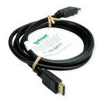 ROLINE GREEN DisplayPort kábel, v1.4, DP ST - ST, fekete, 3 m