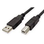 ROLINE GREEN USB 2.0 kábel, AB típusú, fekete, 1,8 m