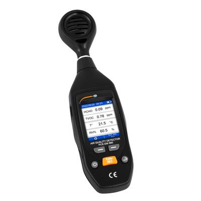 PCE Instruments Levegőminőség (VOC) mérőkészülék Légnedvesség, Hőmérséklet, VOC, Finom por USB csatlakozóval, Hőmérsékle-0