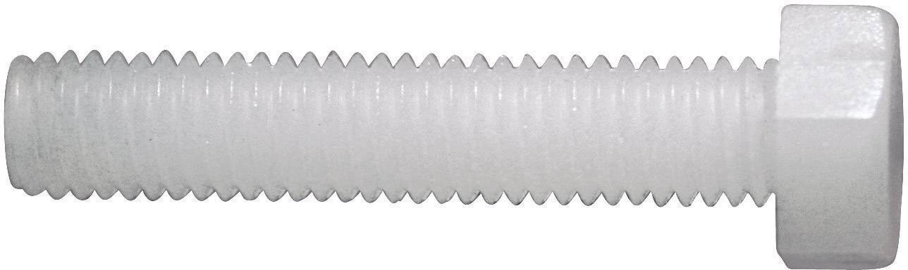 Hatlapfejű csavar, DIN 933, M4x20 (10), poliamid 830244