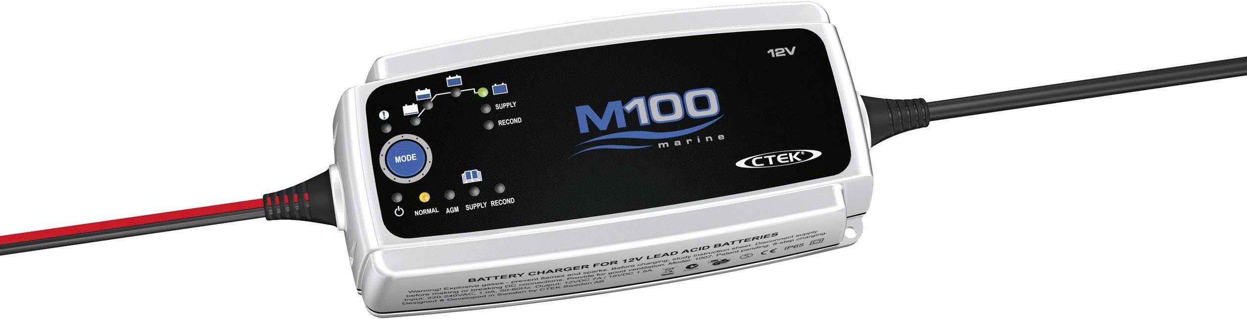 Automatikus töltőkészülék, CTEK Marine M 100