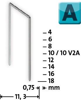 Tűzőgépkapocs, NOVUS TYP A53/8 2000 db-3