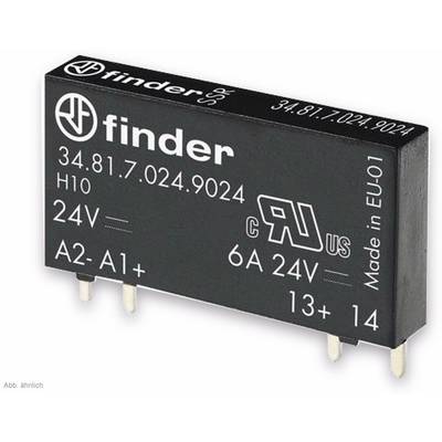 Finder Félvezető relé 34.81.7.005.9024  Kapcsolási feszültség (max.): 33 V/DC Azonnal kapcsoló 1 db