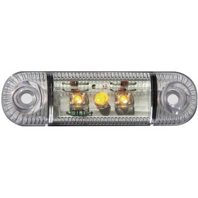 LED-es oldalsó helyzetjelző lámpa, rövid, narancs, 12/24 V, SecoRüt 61281