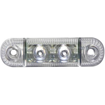 LED-es oldalsó helyzetjelző lámpa, rövid, fehér, 12/24 V, SecoRüt 61282