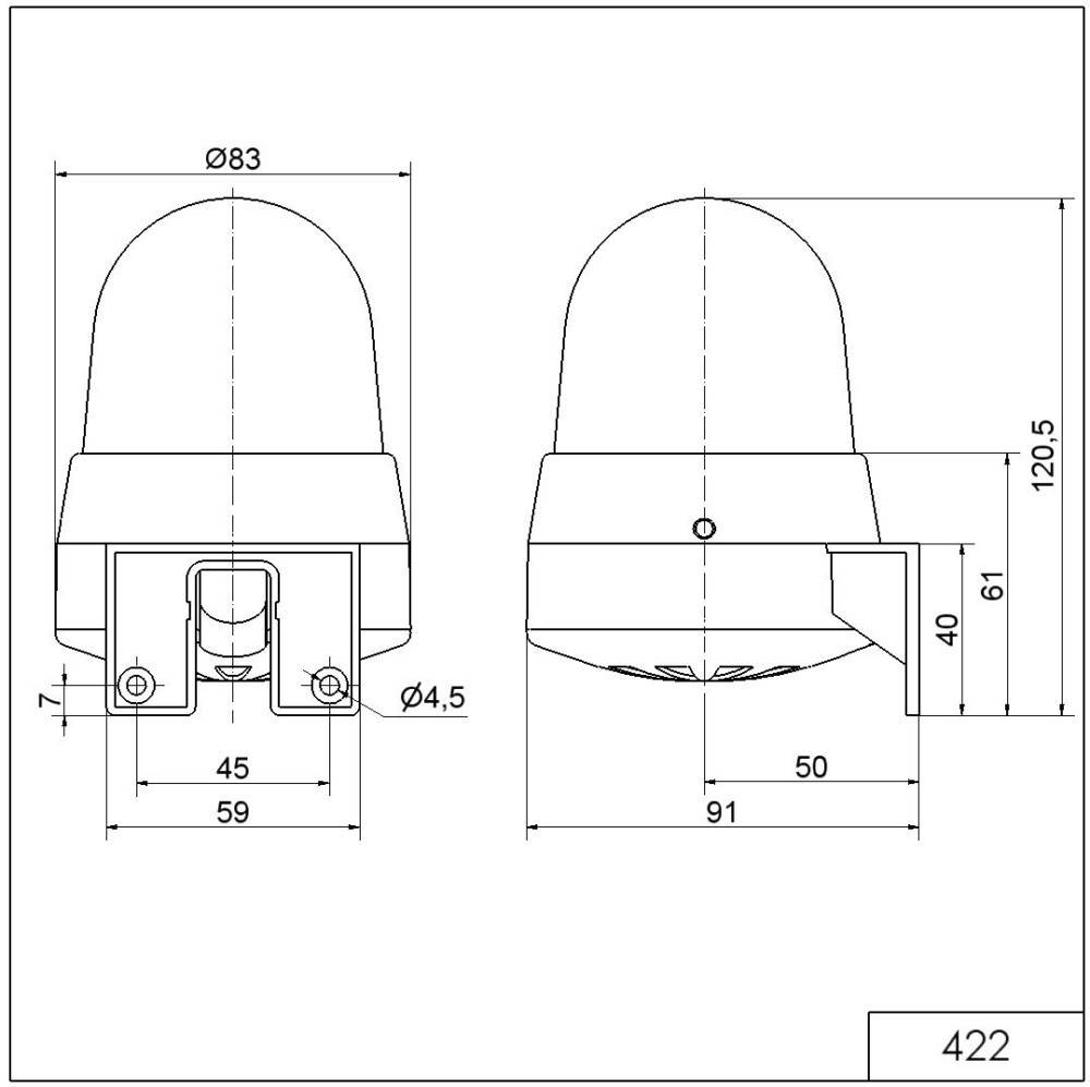 LED-ZUMMER WM FOLYT/PULZ 24V/UC VÖRÖS-2