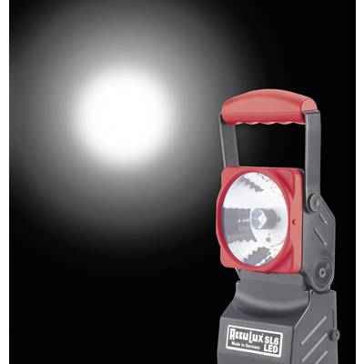 AccuLux munka- és szükségáram fényszóró SL6 LED-del 456541 3 W-os Power LED, pilotlámpa 5 mm LED-del 5 óra Fekete, Piros