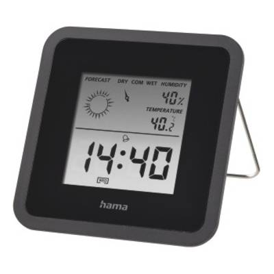 Hama  Hőmérséklet- és légnedvesség mérő Fekete