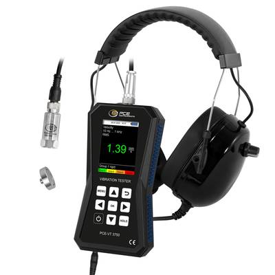 PCE Instruments Vibrációmérő műszer ±2 %-0