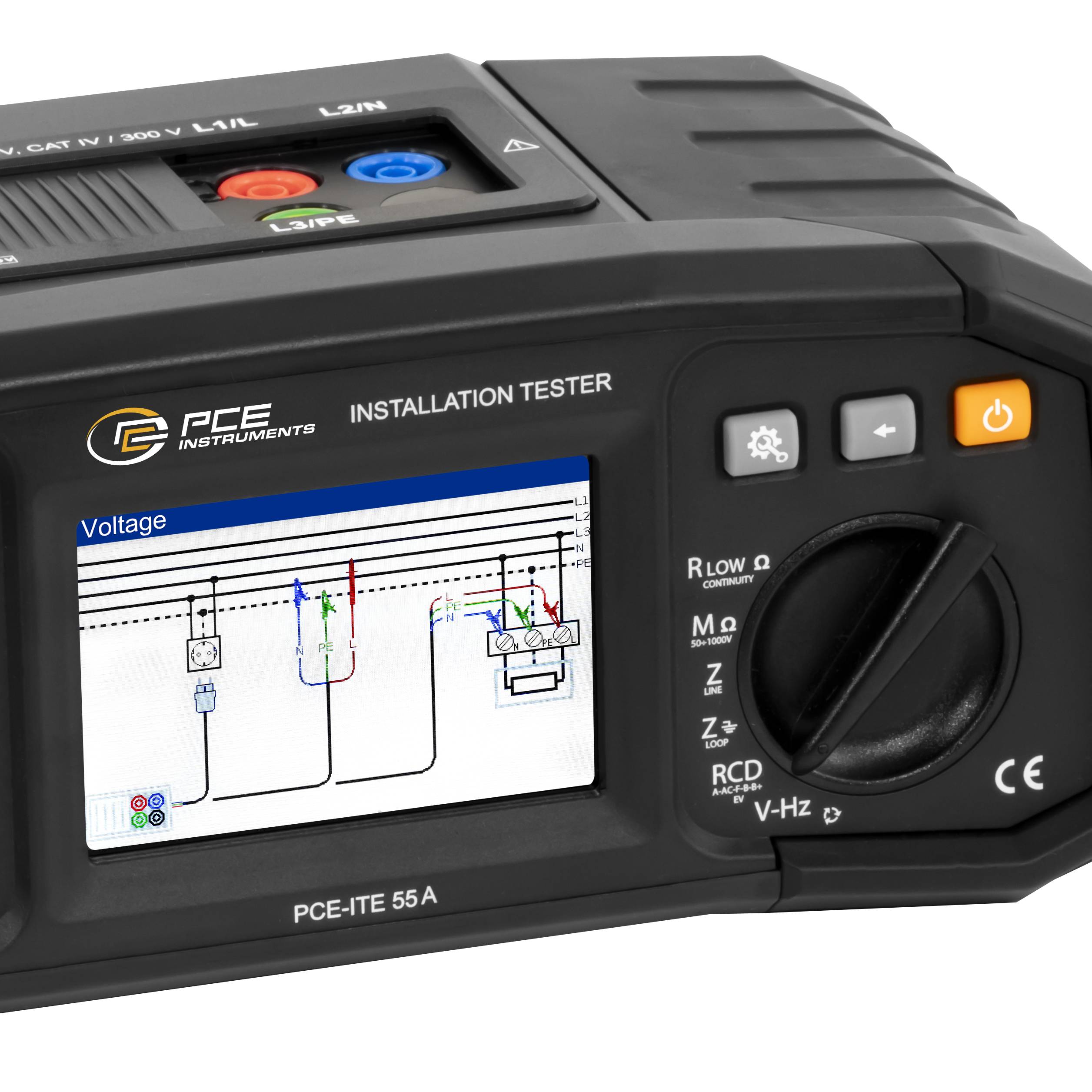 PCE Instruments Telepítés teszter VDE szabvány 0100-4