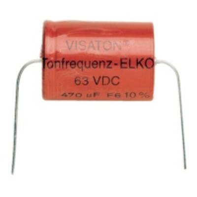Hangfrekvenciás elko, elektrolit kondenzátor 470 µF 63V/DC Visaton vs-470-63