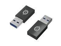 Conceptronic USB 2.0 Kábel [1x USB - 1x USB] CONCEPTRONIC - Adapter USB3.0-> USB-C 2er-Pack gr - Adapter 0 mm OTG funkci-0