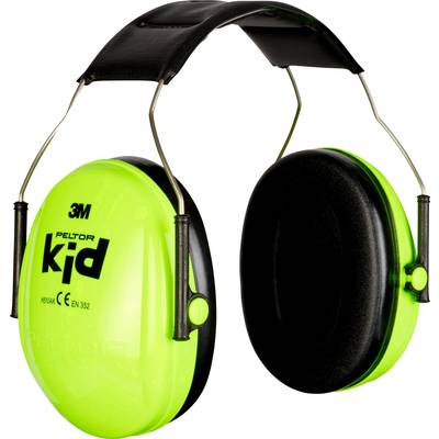 Fejpántos gyermek hallásvédő fültok, neonzöld, PELTOR™ KID H510AK-442-GB KID