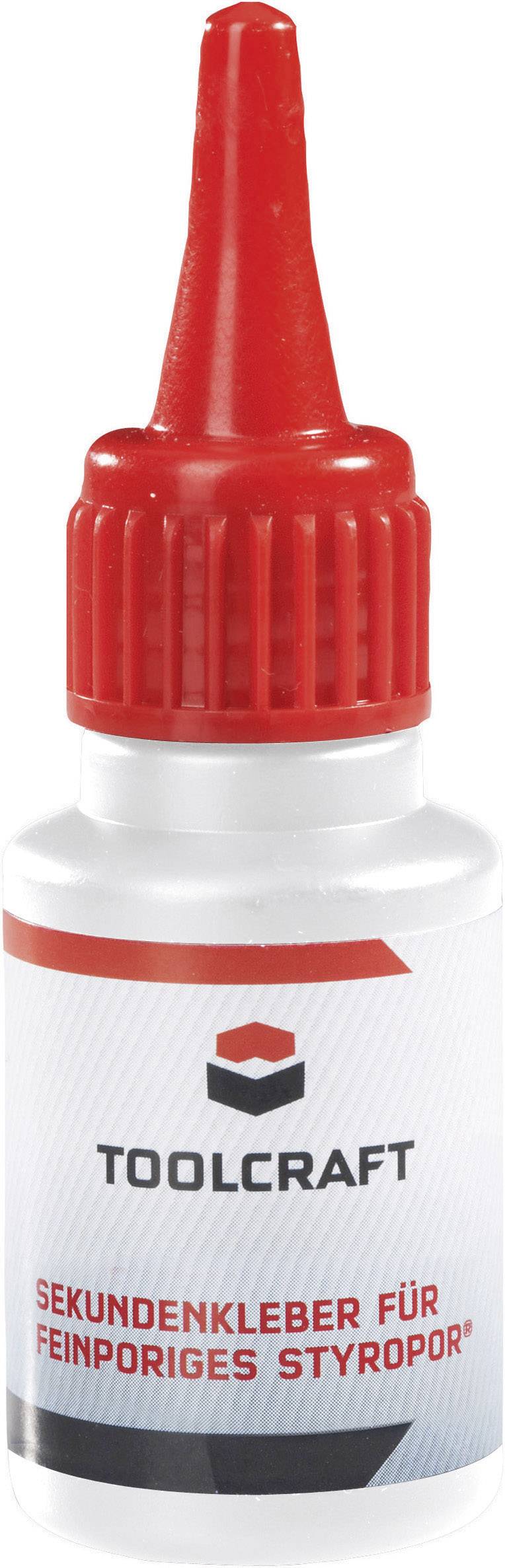 Polisztirol, Styropor pillanatragasztó 20g Toolcraft Styrodur®