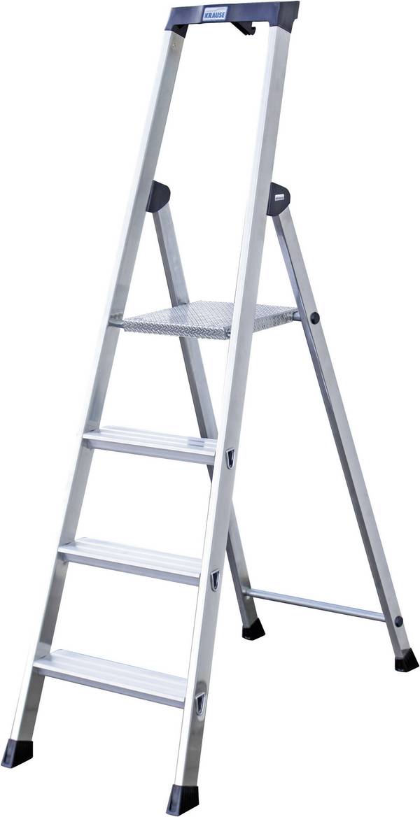 Krause    126634  Alumínium  Több fokos álló létra    Munkamagasság (max.): 2.85 m  Ezüst  DIN EN 131  4.4 kg