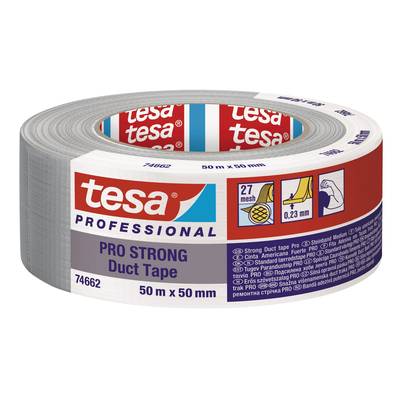 tesa Duct Tape PRO-STRONG 74662-00003-00 Repair tape  Szürke (H x Sz) 50 m x 50 mm 1 db