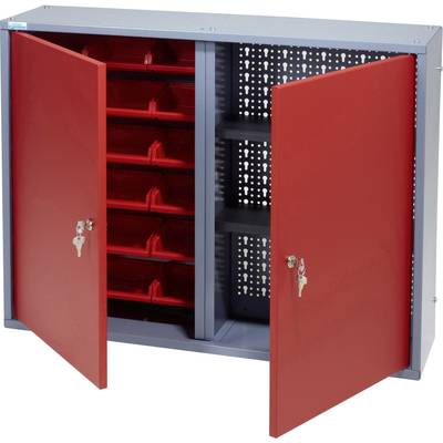 Felakasztható szekrény, 80 cm, 2 ajtós, 18 nyitott tároló dobozzal Küpper 70322 (Sz x Ma x Mé) 80 x 60 x 19 cm