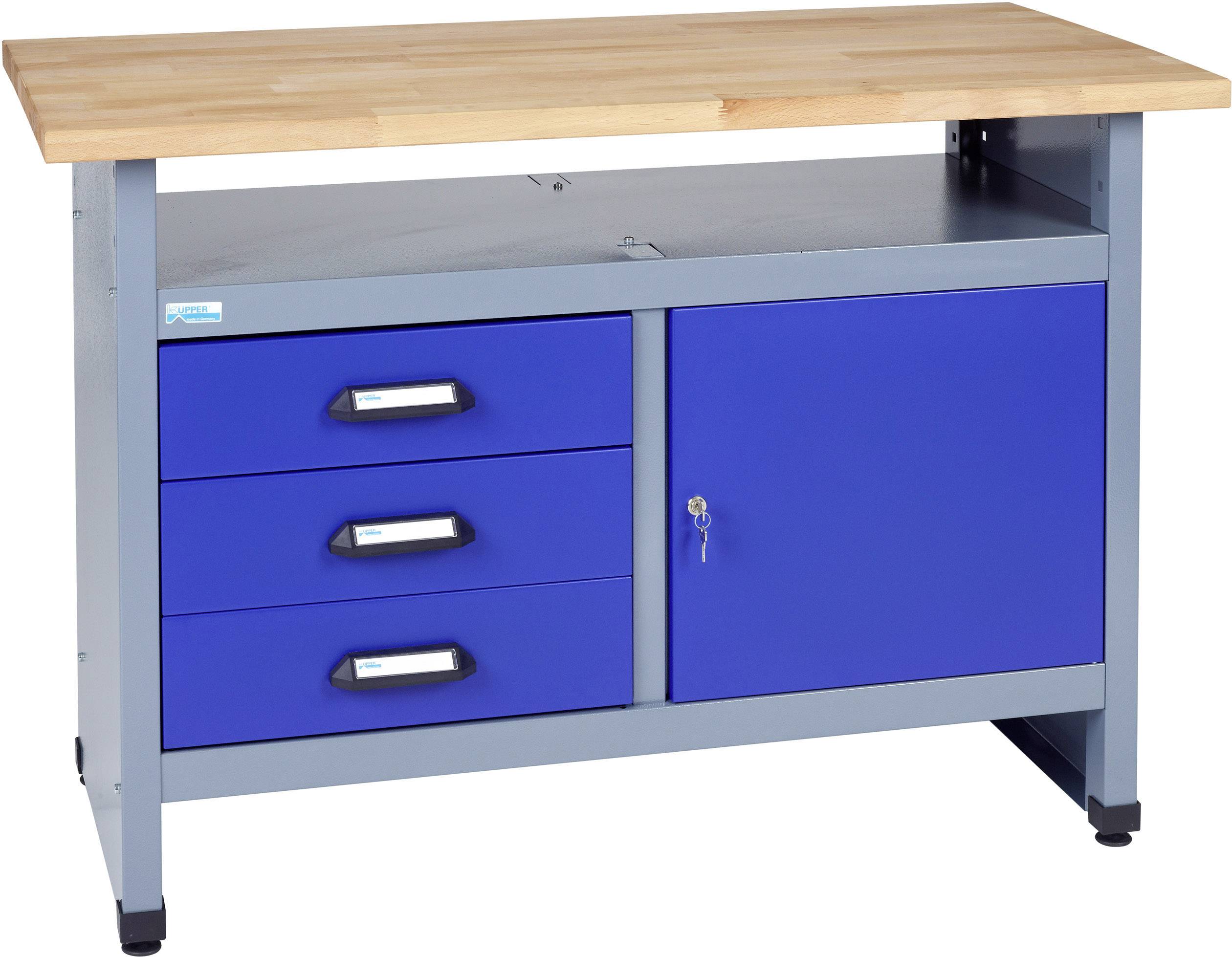 Küpper 12087 Munkapad (Sz x Ma x Mé) 1200 x 840 x 600 mm Kék, Ezüst